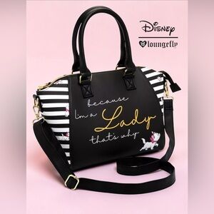 Loungefly Disney The Aristocats Marie Stripe Satchel Bag BRAND NEW WITH TAGS!